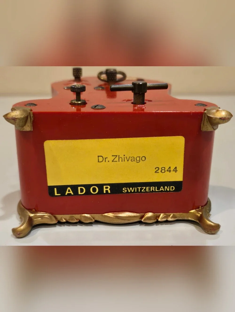 Vintage Bucherer LADOR Swiss Dr. Zhivago Wind Up Alarm Clock